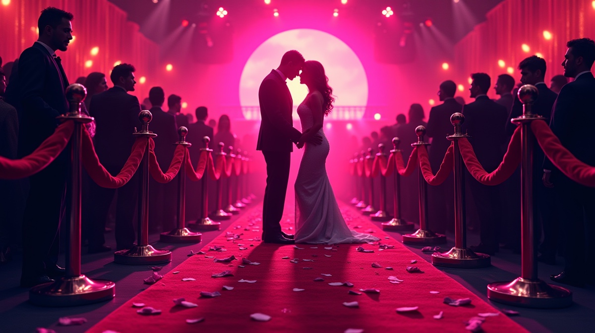 AI-generated editorial illustration for: CAMILLE KOSTEK WANTS ROB GRONKOWSKI ON 'DWTS' SO HE CAN FINALLY GET SOME RHYTHM